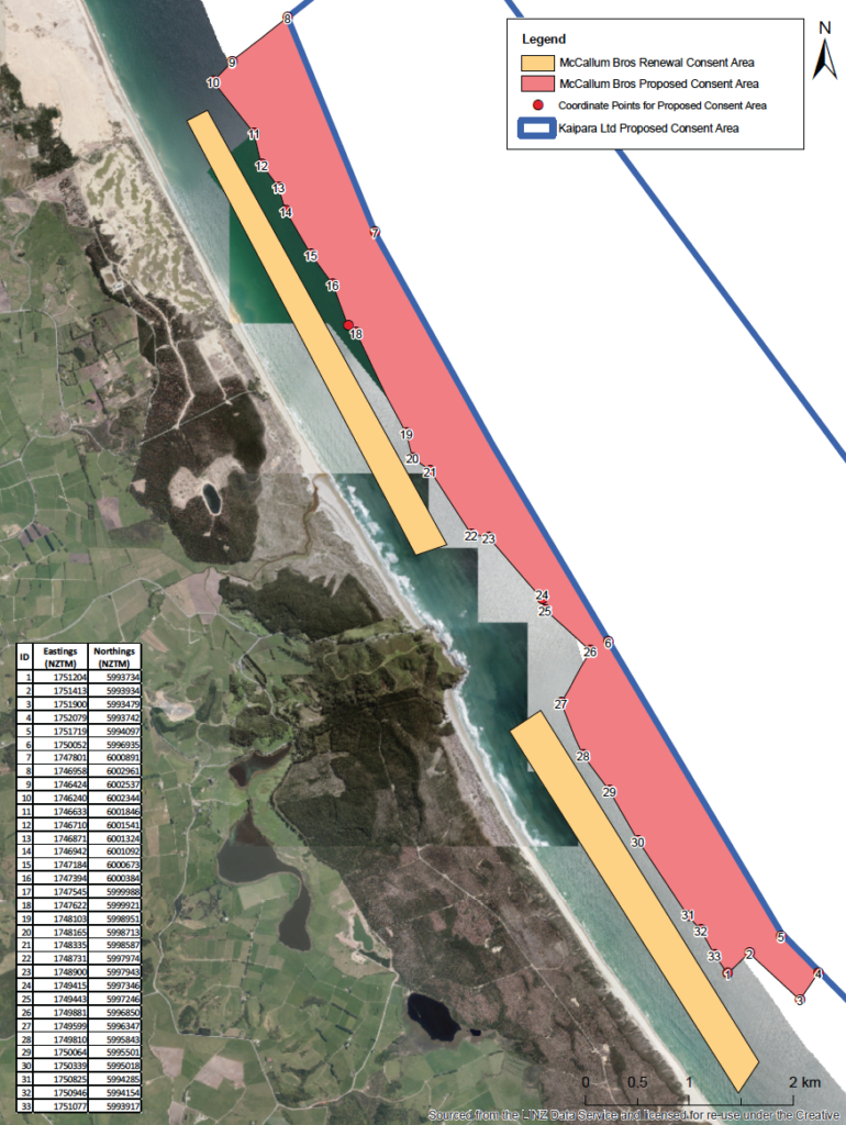 Proposed new Midshore mining operation and renewal of Inshore mining consent at Te Arai